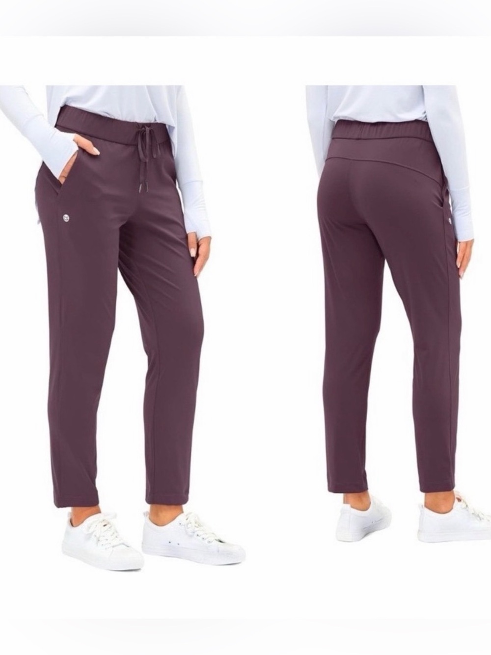 G Gradual Women's Stretch Golf Track Drawstring Pants - L